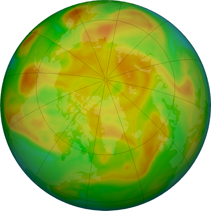 Arctic ozone map for 10 May 2022